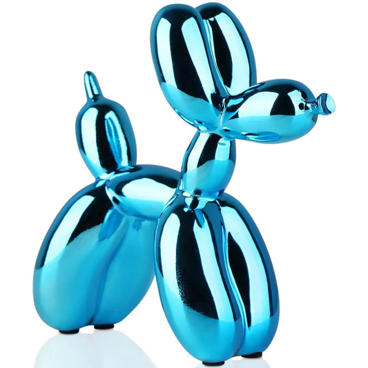 Balloon Animal Sculpture – Modern Decorative Figure Made of Metal in High-Gloss Finish