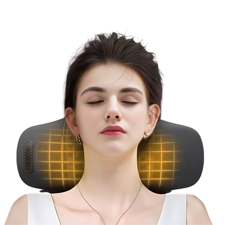 Massage neck pillow with heat function – relaxation and relief for neck and shoulders