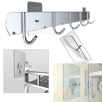 Self-Adhesive Reusable Hooks for Wall Mounting