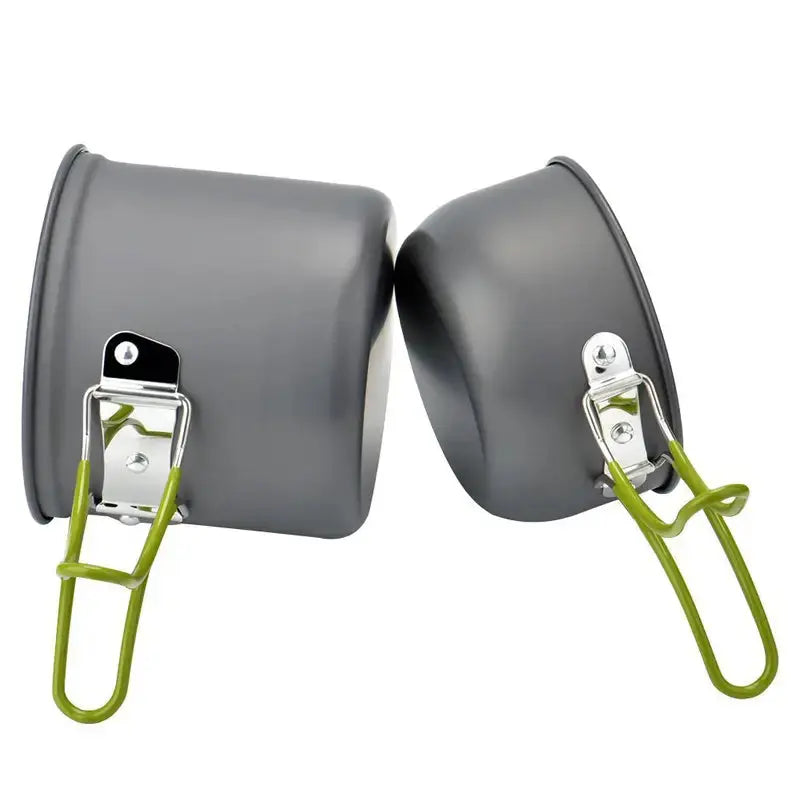 Camping Cookware Set with Pan, Pot, Cutlery, and Storage Bag