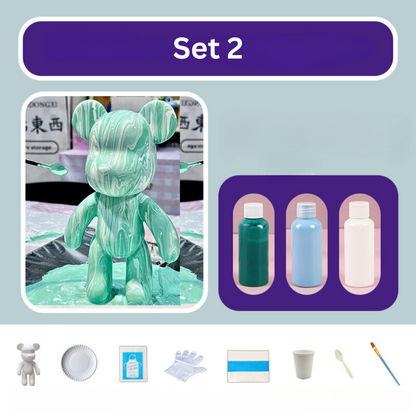 DIY Color Bear Set – Colorful Bear Figures for Creative Customization
