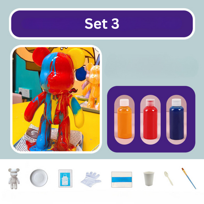 DIY Color Bear Set – Colorful Bear Figures for Creative Customization
