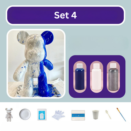 DIY Color Bear Set – Colorful Bear Figures for Creative Customization