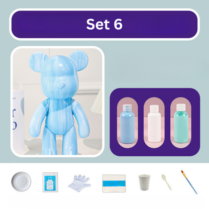 DIY Color Bear Set – Colorful Bear Figures for Creative Customization