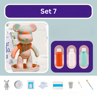 DIY Color Bear Set – Colorful Bear Figures for Creative Customization
