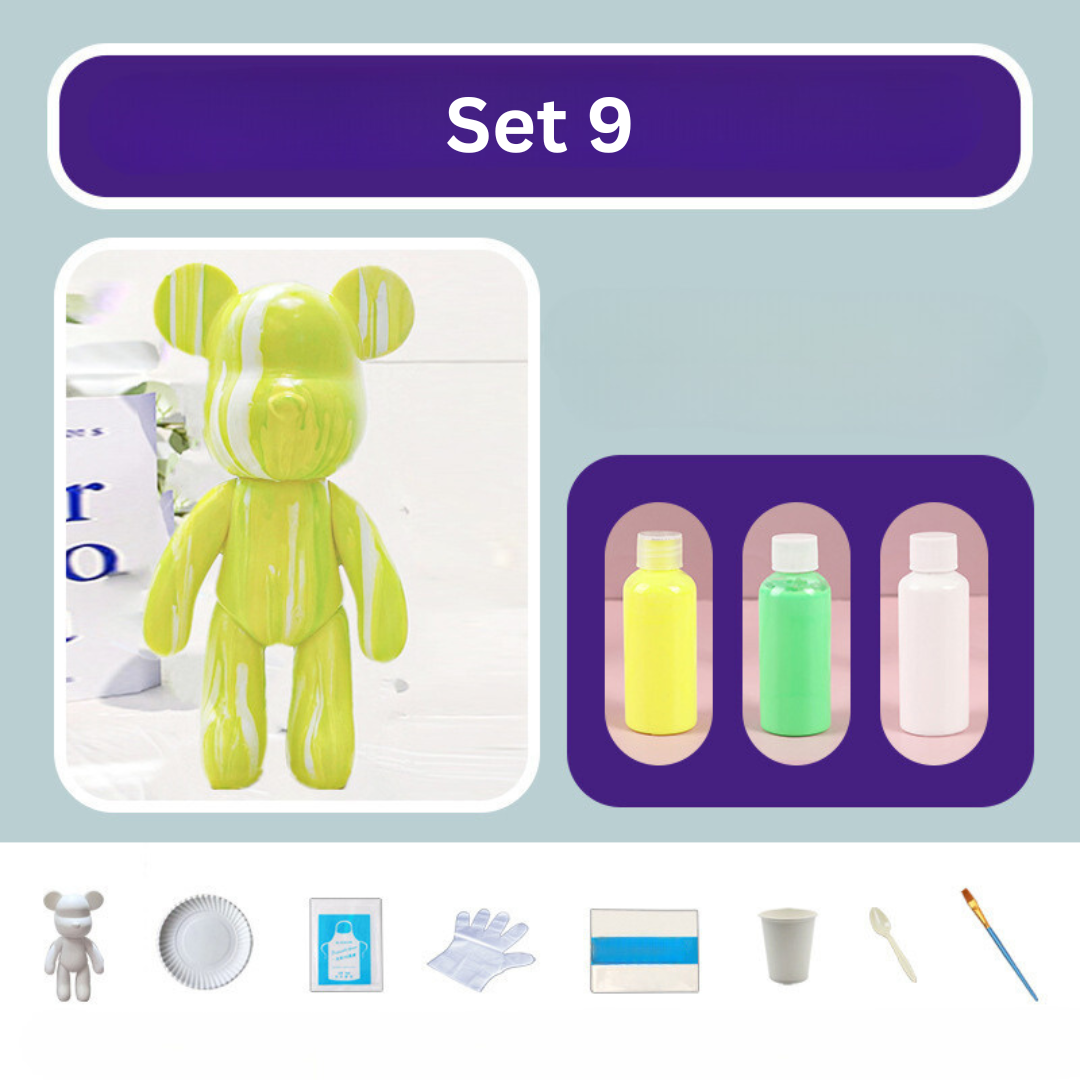 DIY Color Bear Set – Colorful Bear Figures for Creative Customization