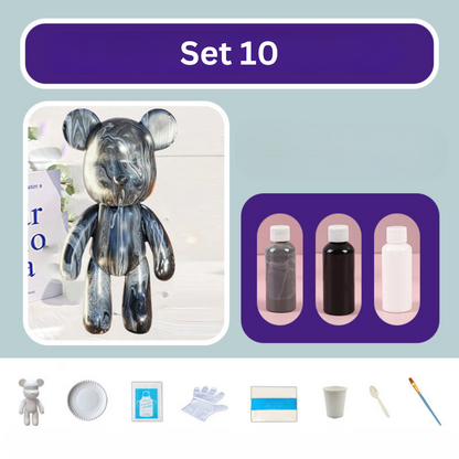 DIY Color Bear Set – Colorful Bear Figures for Creative Customization