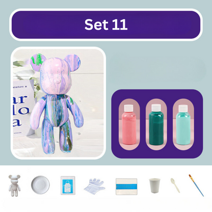 DIY Color Bear Set – Colorful Bear Figures for Creative Customization