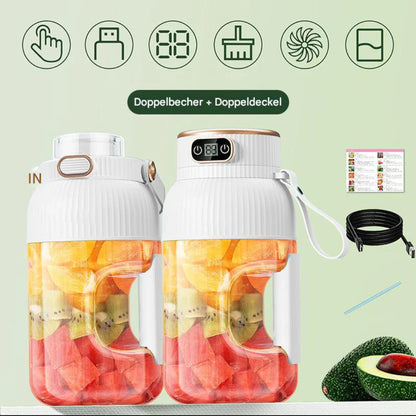 Portable Blender with USB Charging Function – for Smoothies and Storage