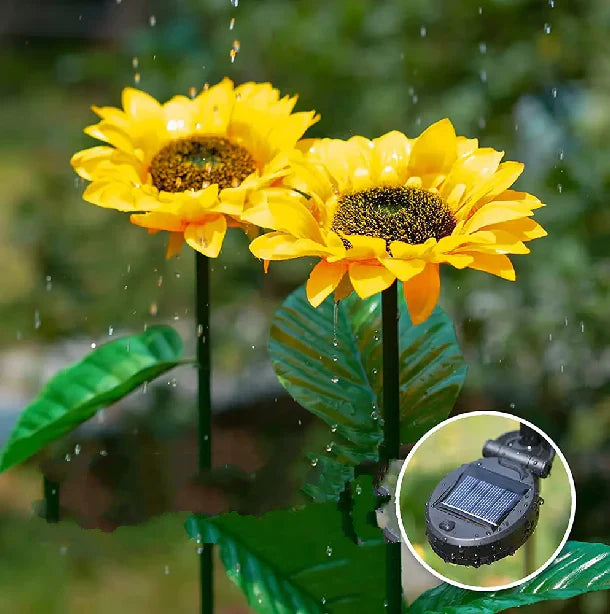 Waterproof Solar Sunflower Lamp for Garden & Patio – Decorative Outdoor Lighting with Solar Power