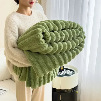 Extra large plush cozy blanket