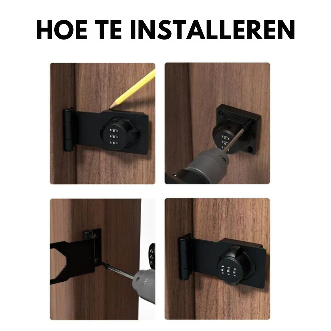Combination Lock for Doors Without Keys