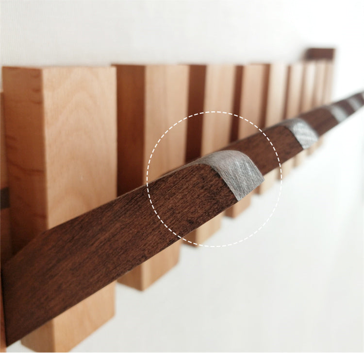 Decorative Wooden Piano Hook Rack for Clothes and Accessories