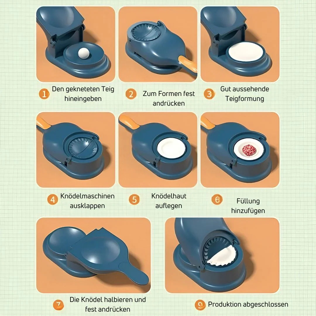 2-in-1 Dumpling Maker for Dumplings and Fillings – Ideal for Quick and Easy Preparation