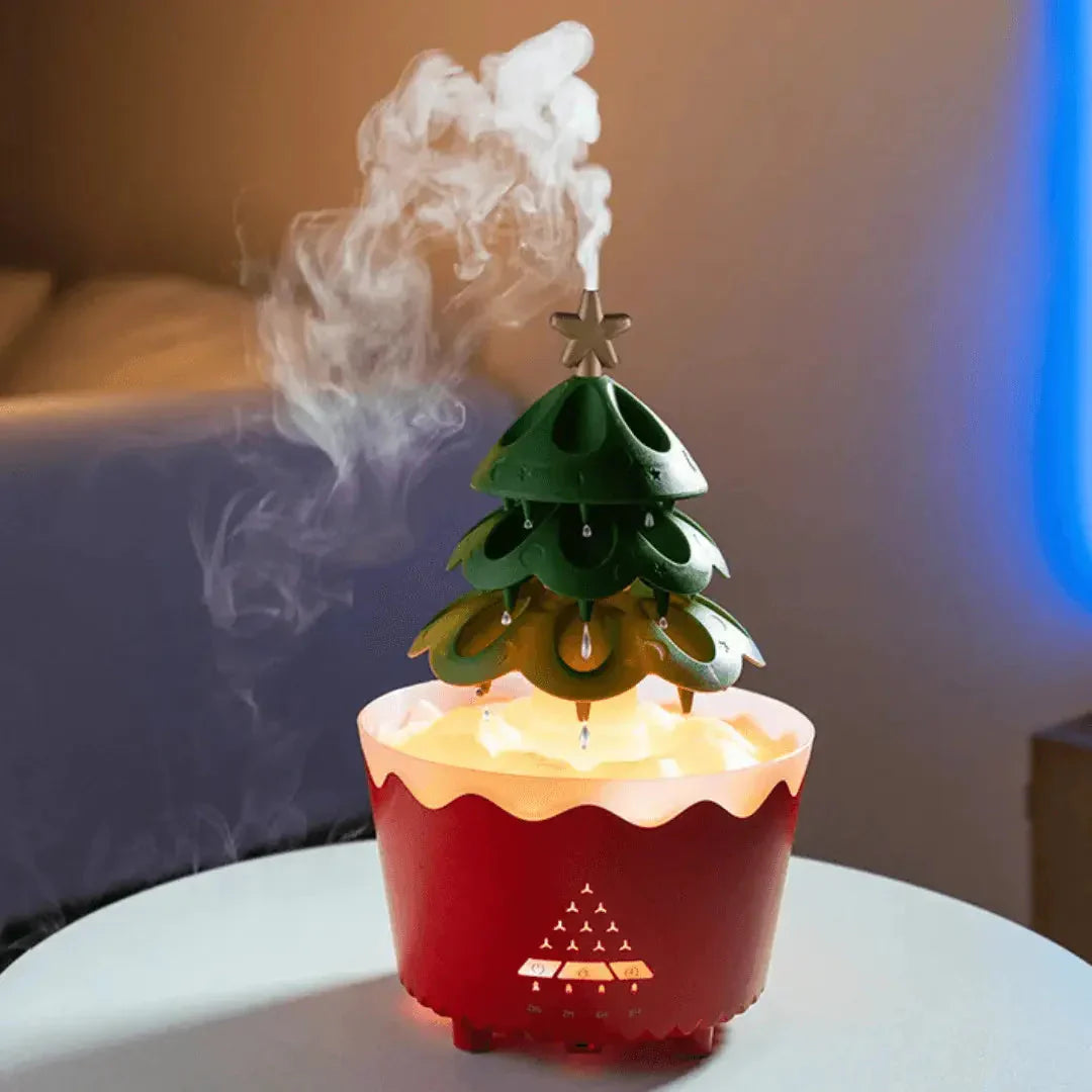 Christmas Tree Aroma Diffuser with LED Light and Timer Function for Festive Moments of Comfort