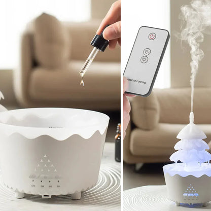 Christmas Tree Aroma Diffuser with LED Light and Timer Function for Festive Moments of Comfort