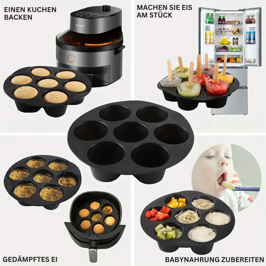 Silicone Muffin Mold for Air Fryer – Non-Stick for Muffins and Snacks