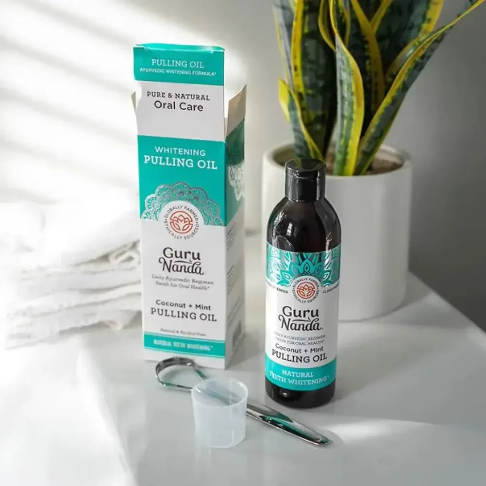 COCOMINT Oil Pulling Mouthwash – 7 Essential Oils and Vitamins for Healthy Teeth & Fresh Breath