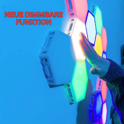 Interactive LED Wall Panels with RGB Color Control and Music Synchronization