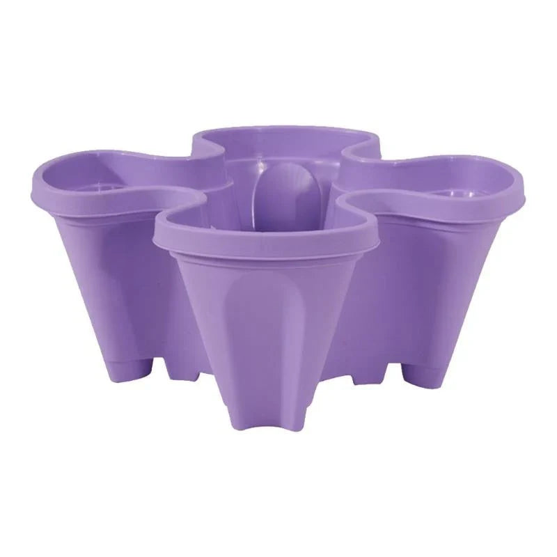 Stackable Plant Pot Set with Wheels – Practical Vertical Planting System