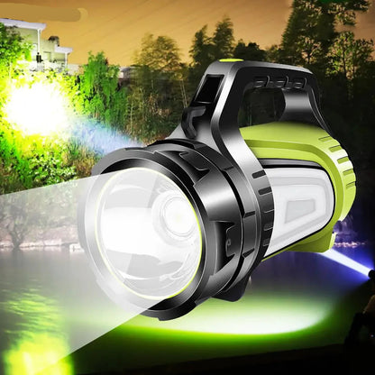 LED Flashlight With Double-sided Lighting – Waterproof Work Lamp For Outdoor Adventures And Emergencies
