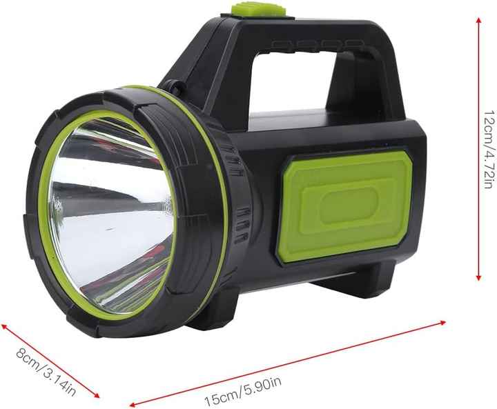Multifunctional LED Flashlight with Side Spotlight – Portable Work Light for Outdoor Camping and Emergencies