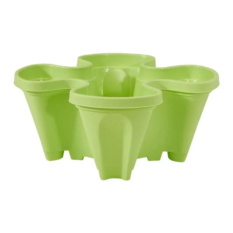 Stackable Plant Pot Set with Wheels – Practical Vertical Planting System
