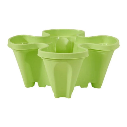 Stackable Plant Pot Set with Wheels – Practical Vertical Planting System