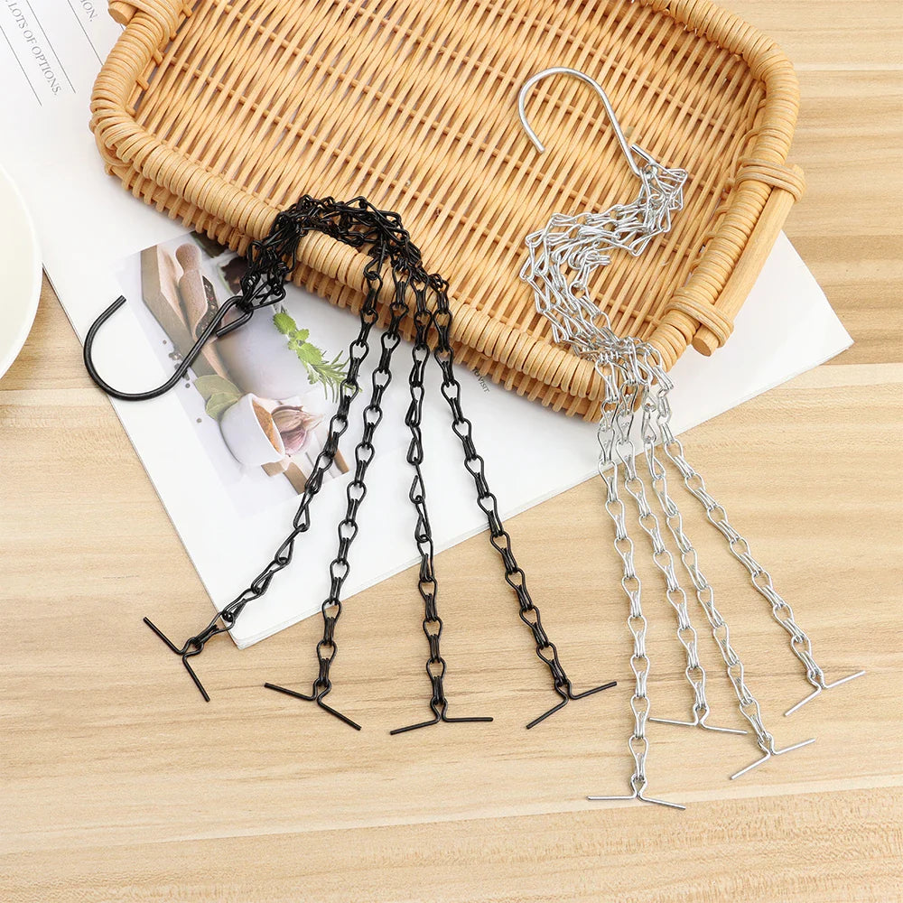 Durable Plant Hangers with Chains – Sturdy Suspension for Flower Pots and Garden Plants