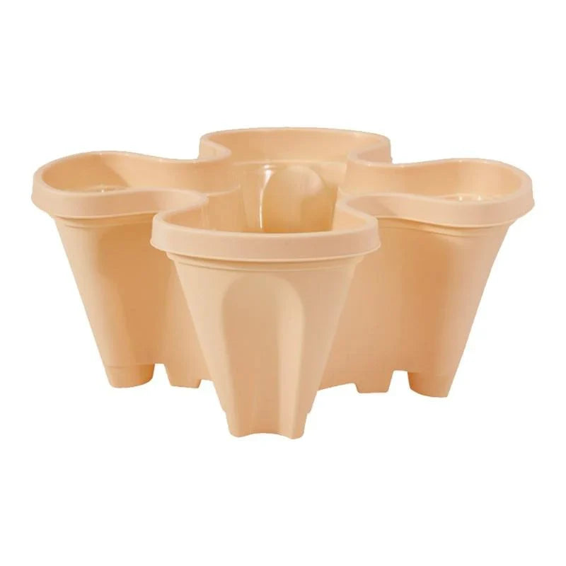 Stackable Plant Pot Set with Wheels – Practical Vertical Planting System