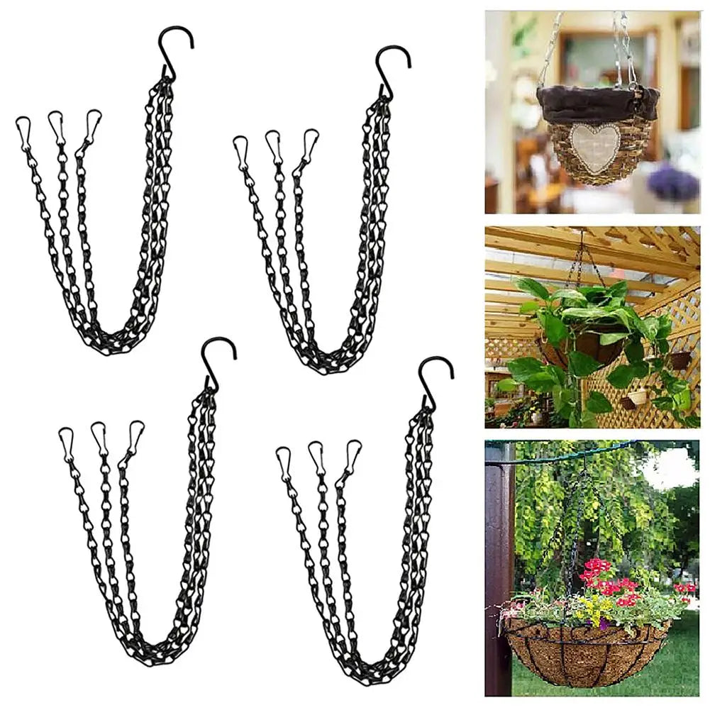 Durable Plant Hangers with Chains – Sturdy Suspension for Flower Pots and Garden Plants