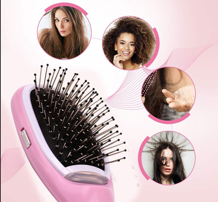 Ionic Hair Brush – Anti-Static Electric Brush for Smooth, Shiny & Healthy Hair