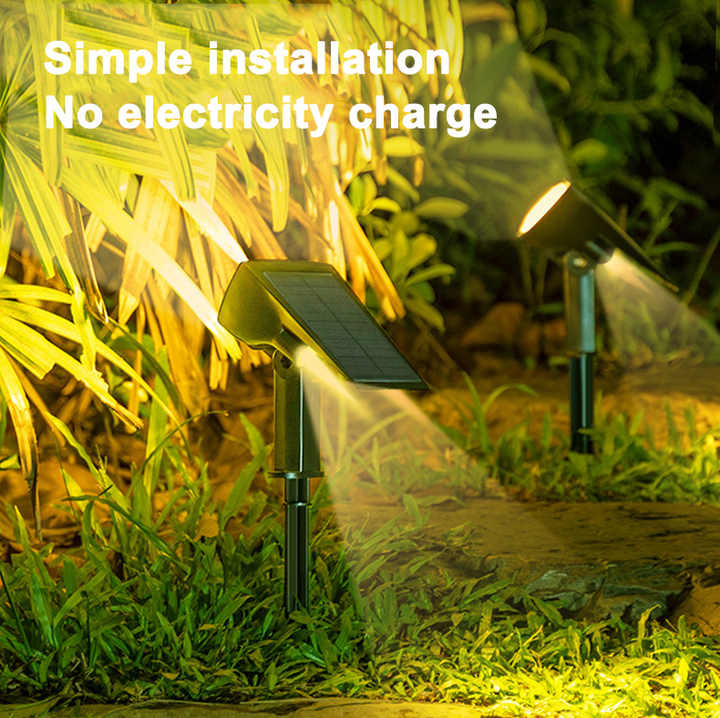 Solar LED Garden Spotlight – Energy-efficient Outdoor Lighting With Solar Panel For Garden Paths And Terraces