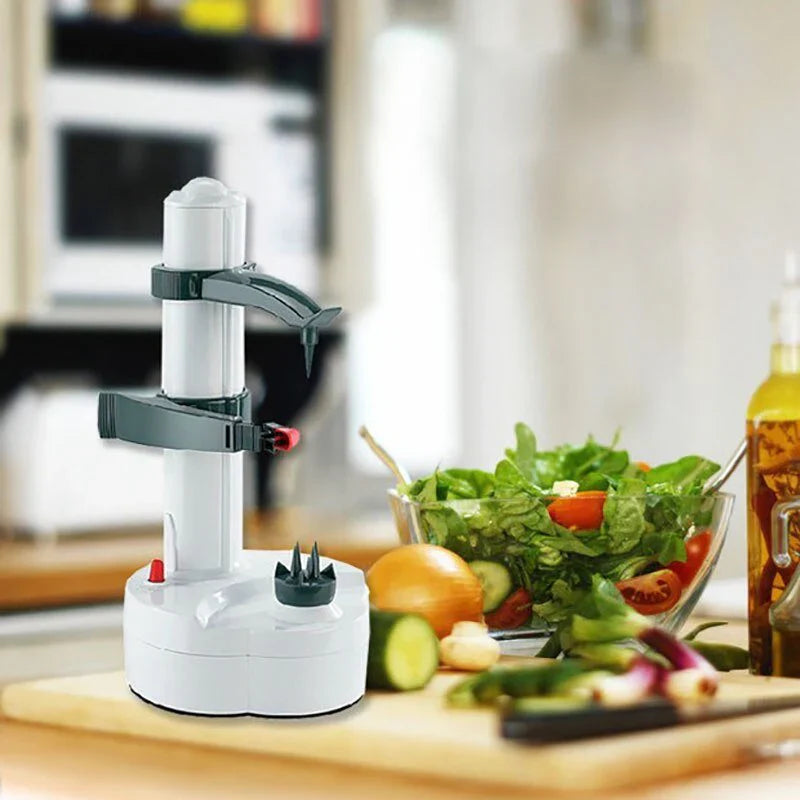 Electric Peeler for Fruits and Vegetables with One-Button Control