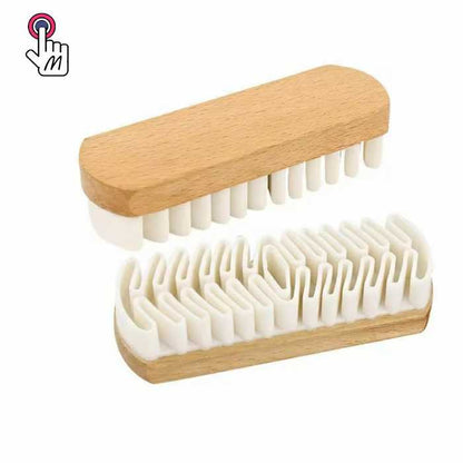 Gentle Rubber Shoe Brush for Delicate Materials – Effective Cleaning and Care
