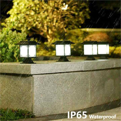 Solar LED Garden Lighting – Square Lamp With Warm White Light For Garden, Patio And Pathway Lighting