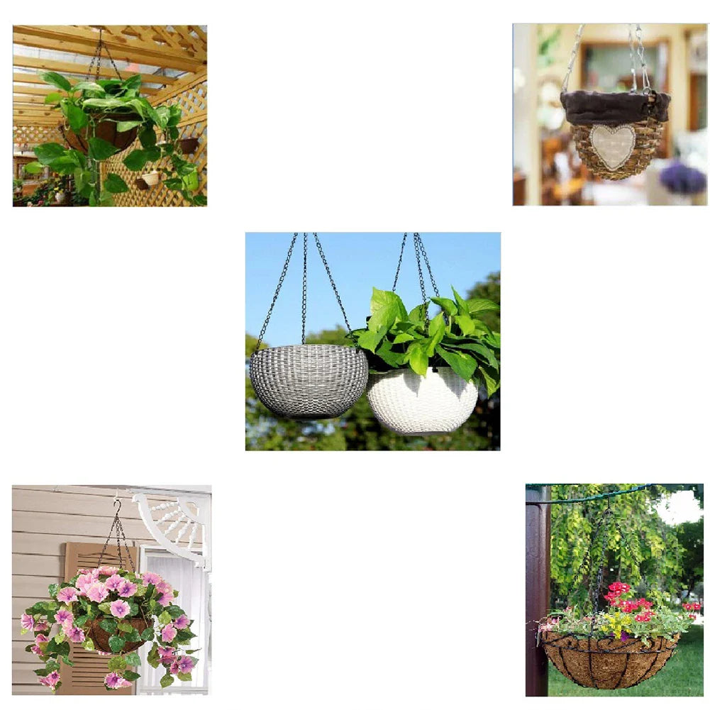 Durable Plant Hangers with Chains – Sturdy Suspension for Flower Pots and Garden Plants