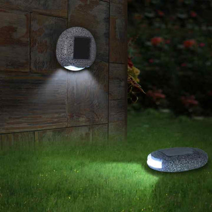 Weatherproof Solar LED Stone Light for Garden Paths – Energy-Efficient Outdoor Lighting in Natural Stone Style