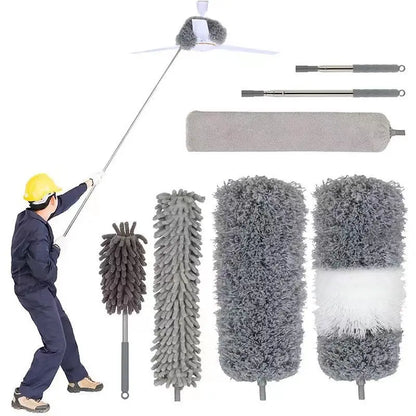 Adjustable Dust Cleaner with Microfiber Attachment
