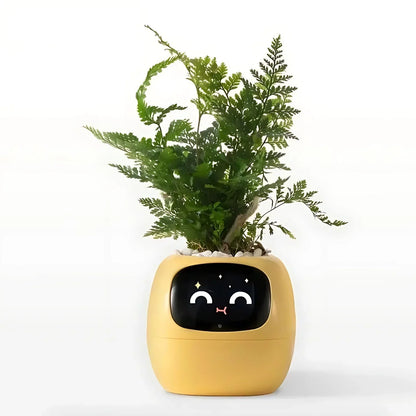 Automatic Plant Pot with Watering System and LED Lighting