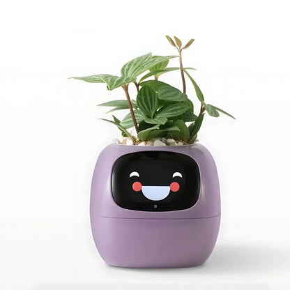 Automatic Plant Pot with Watering System and LED Lighting