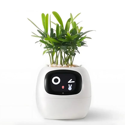 Automatic Plant Pot with Watering System and LED Lighting