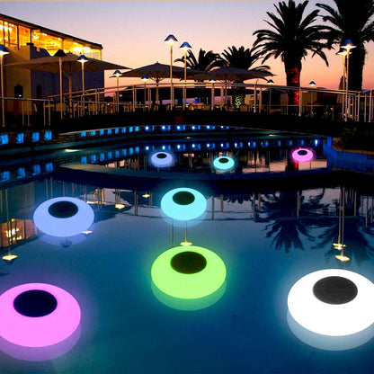 Solar LED Pool Lights in Eye Design – Floating Garden Lights for Outdoor Areas, Terrace, Pool, Color-Changing, Weatherproof