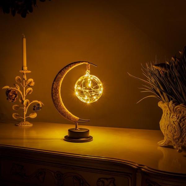 Moon Lamp with Fairy Lights