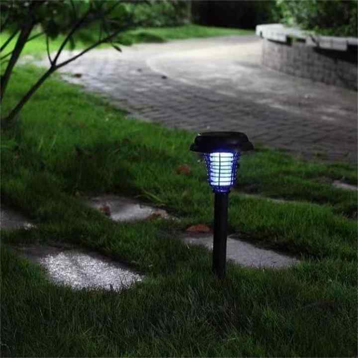 Solar Insect Killer with LED Light – Waterproof Mosquito Trap for the Garden, UV Light Mosquito Repellent Solar Garden Lamp