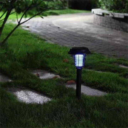 Solar Insect Killer with LED Light – Waterproof Mosquito Trap for the Garden, UV Light Mosquito Repellent Solar Garden Lamp