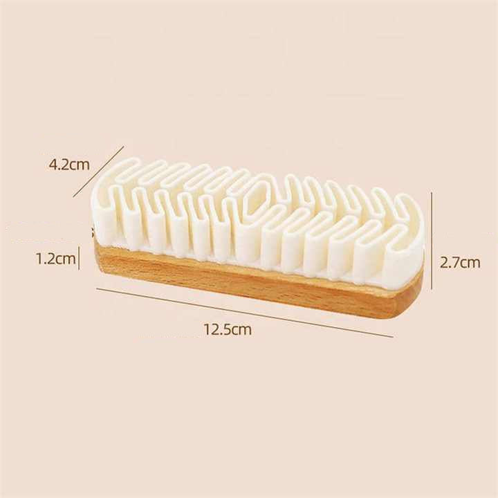 Gentle Rubber Shoe Brush for Delicate Materials – Effective Cleaning and Care