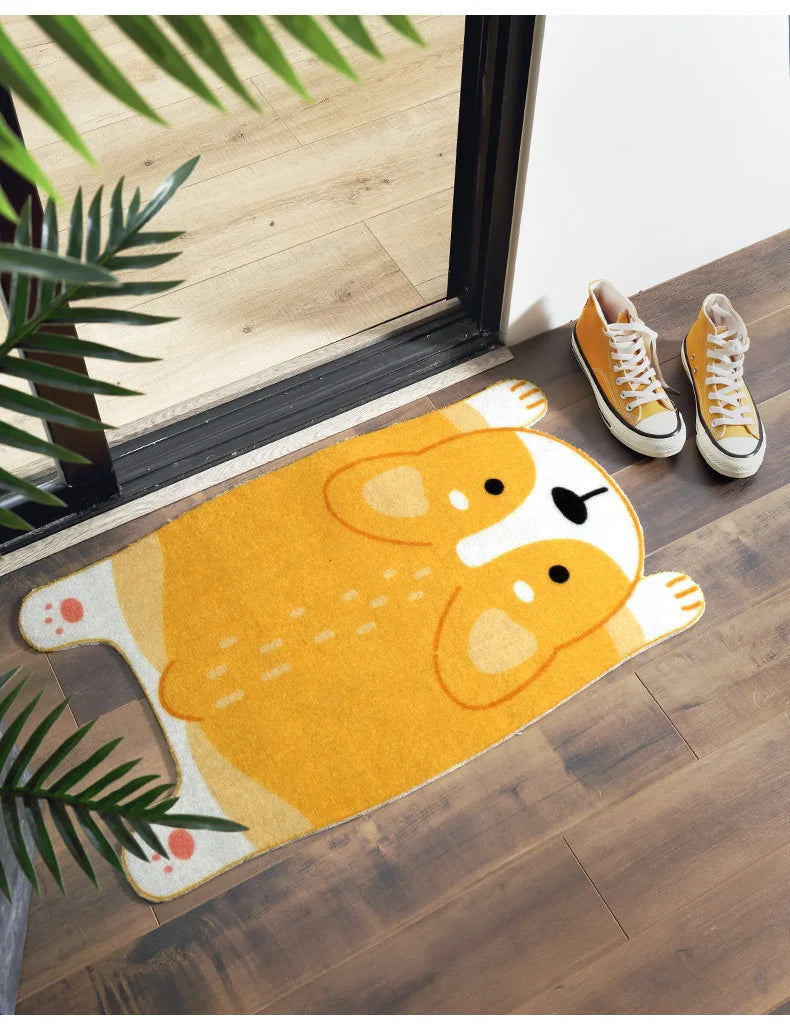 Cute Animal Non-Slip Mat – Pet Design For Kitchen, Bathroom, And Hallway
