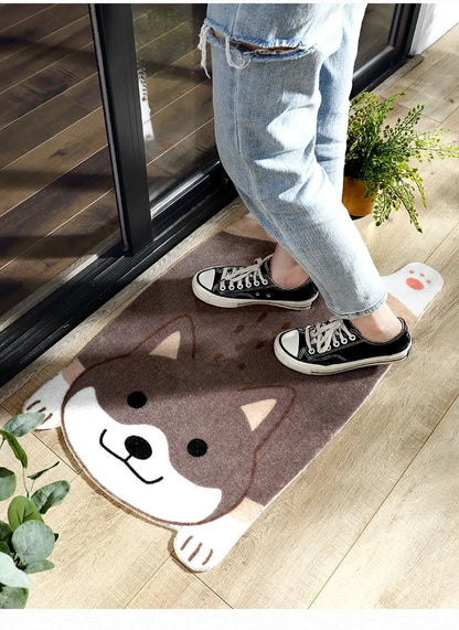 Cute Animal Non-Slip Mat – Pet Design For Kitchen, Bathroom, And Hallway