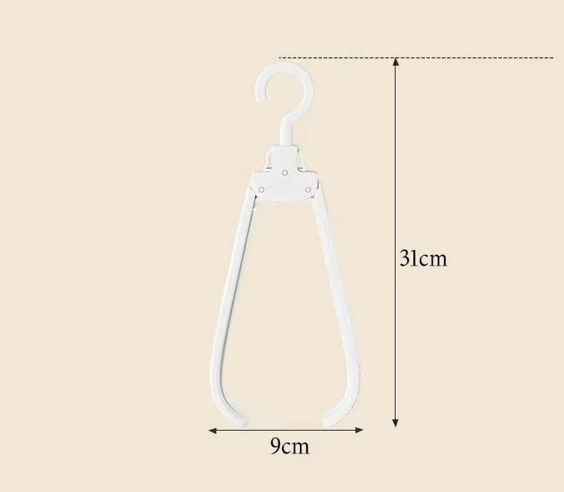 Foldable Clothes Hanger with Compact Design for Easy Storage